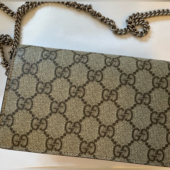 Gucci GG supreme monogram super mini Dionysus Bag Taupe - Picture 3 of 6
